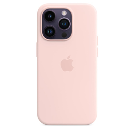 APPLE iPhone 14 Pro Max Silicone Case with MS-Chalk Pink, MPTT3ZM/A