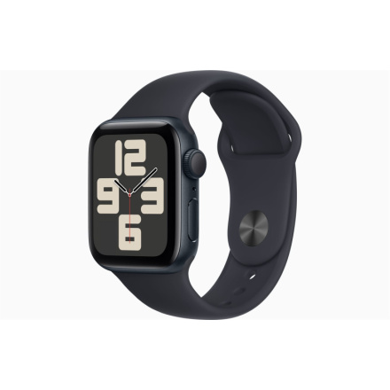 Apple Watch SE/44mm/Midnight/Sport Band/Midnight/-M/L, MRE93QC/A