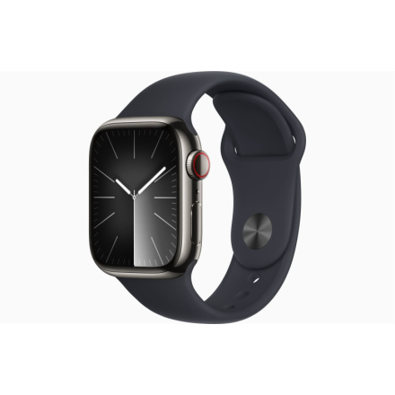 Apple Watch S9 Cell/41mm/Graphite/Sport Band/Midnight/-M/L, MRJ93QC/A