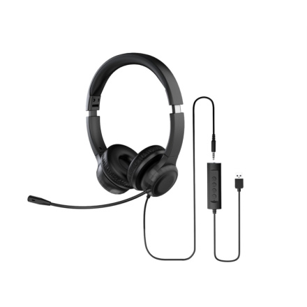 Acer Office Headset AHW154/Stereo/Jack/Drát/Černá, GP.HDS11.02D