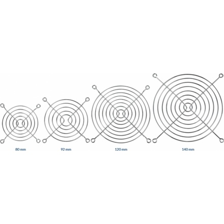 ARCTIC ACFAN00085A 80mm Fan Grills, ACFAN00085A