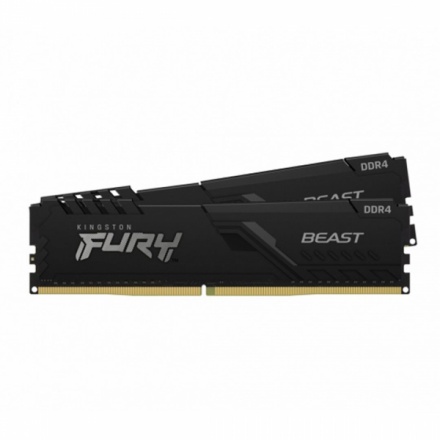 Kingston FURY Beast/DDR4/8GB/3200MHz/CL16/2x4GB/Black, KF432C16BBK2/8