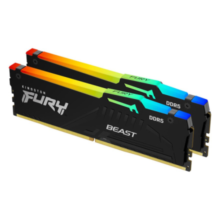 Kingston FURY Beast/DDR5/32GB/4800MHz/CL38/2x16GB/RGB, KF548C38BBAK2-32