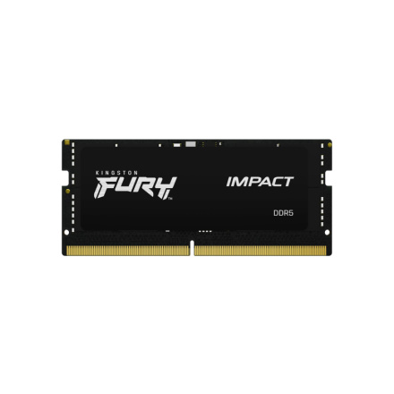 Kingston FURY Impact/SO-DIMM DDR5/16GB/4800MHz/CL38/1x16GB/Black, KF548S38IB-16