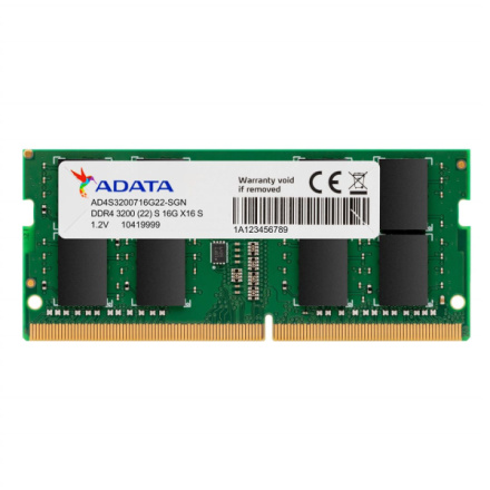 Adata/SO-DIMM DDR4/16GB/3200MHz/CL22/1x16GB, AD4S320016G22-SGN