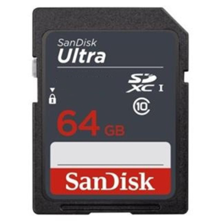 SanDisk Ultra/SDXC/64GB/UHS-I U1 / Class 10, SDSDUNR-064G-GN3IN
