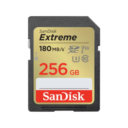 SanDisk Extreme/SDXC/256GB/UHS-I U3 / Class 10, SDSDXVV-256G-GNCIN