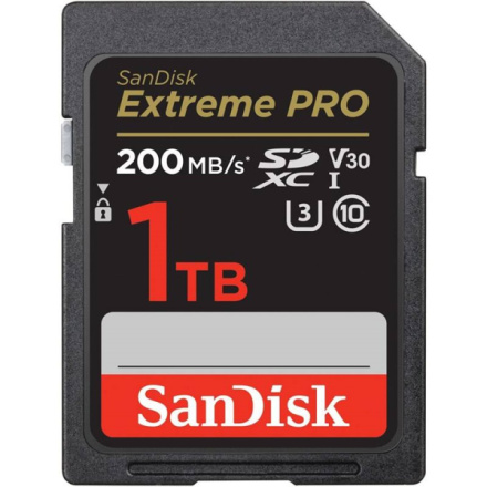 SanDisk Extreme PRO/SDXC/1TB/UHS-I U3 / Class 10/Černá, SDSDXXD-1T00-GN4IN