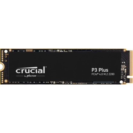 Crucial P3 Plus/500GB/SSD/M.2 NVMe/Černá/Heatsink/5R, CT500P3PSSD8