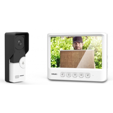 EVOLVEO DoorPhone IK06, set video dveřního telefonu s pamětí a barevným displejem, DPIK06-W