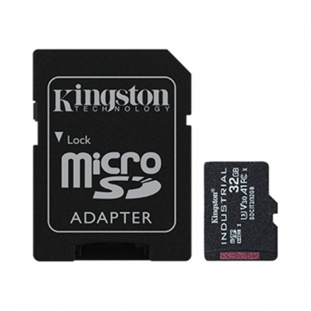 Kingston Industrial/micro SDHC/32GB/100MBps/UHS-I U3 / Class 10/+ Adaptér, SDCIT2/32GB