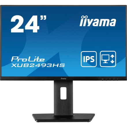 iiyama ProLite/XUB2493HS-B5/23,8"/IPS/FHD/75Hz/4ms/Black/3R, XUB2493HS-B5