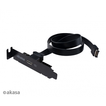 AKASA - USB 3.1 gen 2 Typ C PCI záslepka low profile, AK-CBUB37-50L