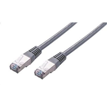 Kabel C-TECH patchcord Cat5e, FTP, šedý, 5m, CB-PP5F-5