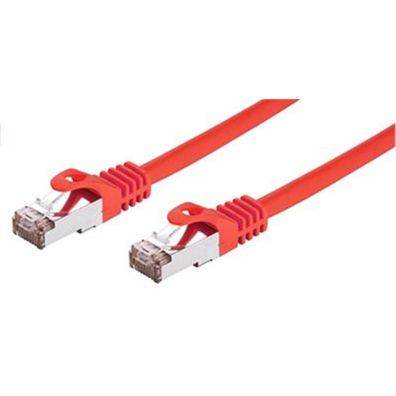 Kabel C-TECH patchcord Cat6, FTP, červený, 1m, CB-PP6F-1R