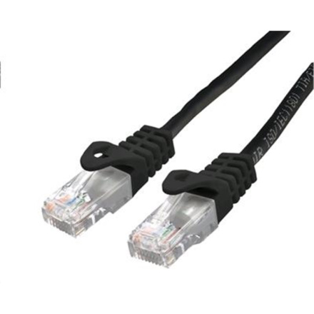 Kabel C-TECH patchcord Cat6, UTP, černý, 5m, CB-PP6-5BK