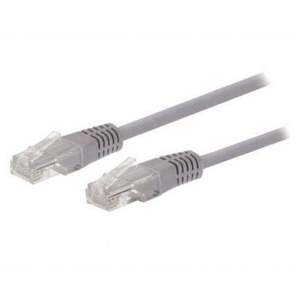 Kabel C-TECH patchcord Cat5e, UTP, šedý, 0,25m, CB-PP5-025