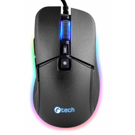 C-TECH Dawn/Herní/Optická/Pro praváky/6 400 DPI/Drátová USB/Černá, GM-24L