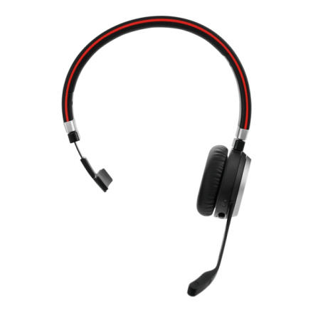 Jabra Evolve 65 SE/Mono/BT/Bezdrát/MS/Černá-červená, 6593-833-309