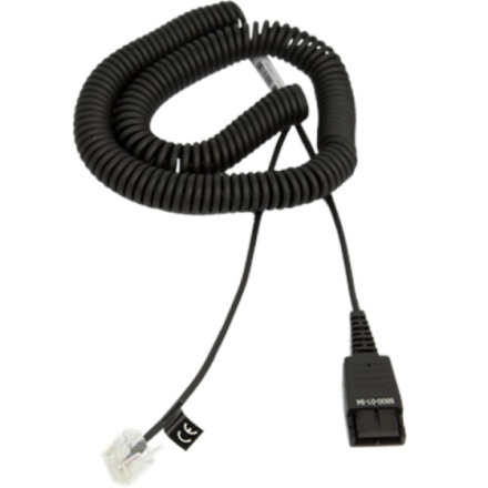 Jabra QD-RJ45, 0,5-2m, coiled - Siemens Open Stage, 8800-01-94