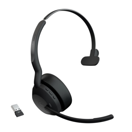 Jabra Evolve2 55/Mono/ANC/USB/BT-USB/Bezdrát/MS/Černá, 25599-899-999