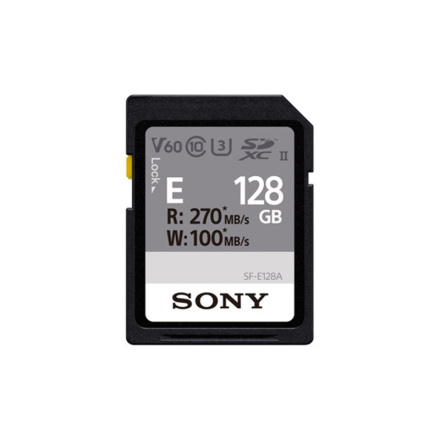 Sony SFE128A/SD / SDXC / SDHC/128GB/UHS-II U3 / Class 10/Černá, SFE128A.AE
