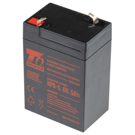 Akumulátor T6 Power NP6-5, 6V, 5Ah, T6UPS0009