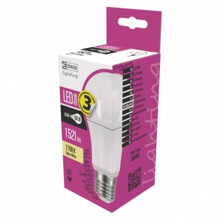 EMOS LED ŽÁROVKA CLASSIC A60 14W(100W) 1521lm E27 WW, 1525733204