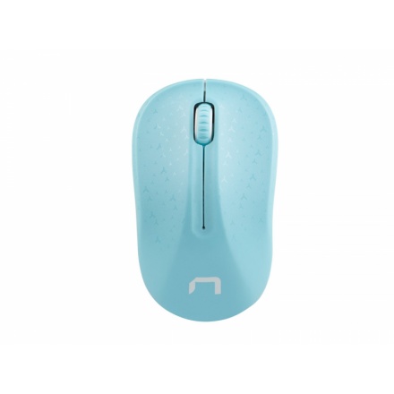 Natec optická myš TOUCAN/1600 DPI/Cestovní/Optická/1 600 DPI/Bezdrátová USB/Bílá-modrá, NMY-1651