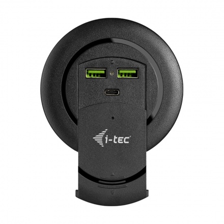 i-tec Built-in Desktop Fast Charger, USB-C PD 3.0 + 3x USB 3.0 QC3.0, 96W, CHARGER96WD