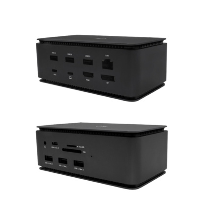 i-tec USB4 Metal Docking station Dual 4K HDMI DP, Power Delivery 80W, USB4DUAL4KDOCKPD