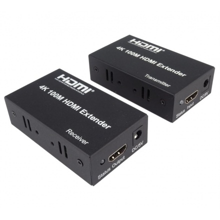 PremiumCord 4K HDMI extender na 100m přes jeden kabel Cat5e/Cat6, khext100-2