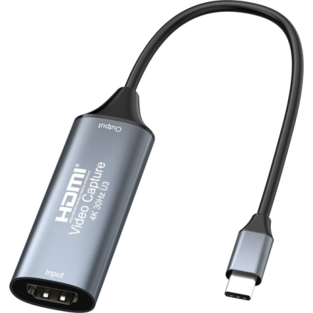 PremiumCord HDMI grabber pro video/audio signálu do počítače s konektorem USB 3.0 typ c, ku2grab6