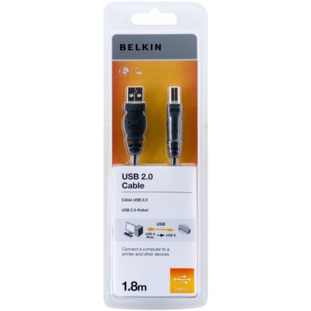 BELKIN USB 2.0 kabel A-B, řada standard, 1.8 m, F3U154bt1.8M