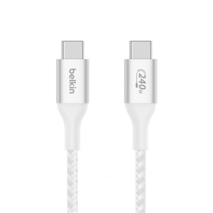 Belkin Boost charge USB-C kabel 240W, 2m, bílý, CAB015bt2MWH