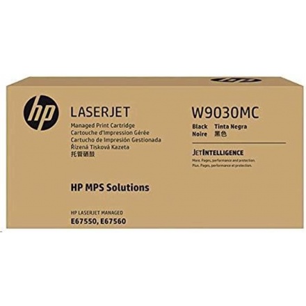 HP Black Managed LJ Toner Cartridge, W9030MC, W9030MC - originální