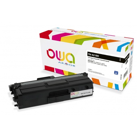 OWA Armor toner kompatibilní s Brother TN-421BK, 3000st, černá/black, K18057OW