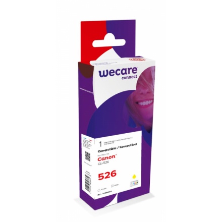 WECARE ARMOR ink kompatibilní s Canon CLi-526, 10,5ml, žlutá/yellow, K12564W4