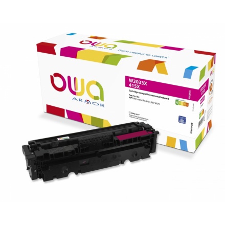 OWA Armor toner kompatibilní s HP W2033X, 415X, 6000st, červená/magenta, K18647OW