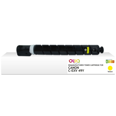 OWA Armor toner kompatibilní s Canon C-EXV49Y, 19000st, žlutá/yellow, K40047OW