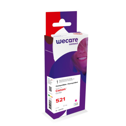 WECARE ARMOR ink kompatibilní s CANON CLi-521M,červená/magenta, K20377W4