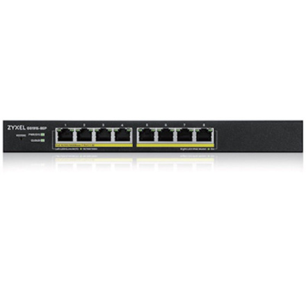 ZYXEL GS1915-8EP,8-port GbE Smart hybrid mode PoE Switch, GS1915-8EP-EU0101F