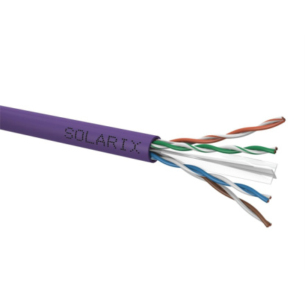 Instalační kabel Solarix CAT6 UTP LSOH Dca-s2,d2,a1 100m/box SXKD-6-UTP-LSOH, 27724161