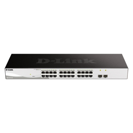 D-Link DGS-1210-26 L2/L3 Smart+ switch, 24x GbE, 2x SFP, fanless, DGS-1210-26/E