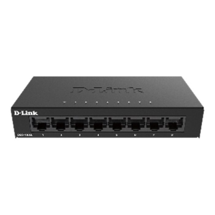 D-Link DGS-108GL Kovový 8-portový Gigabit stolní switch, DGS-108GL/E