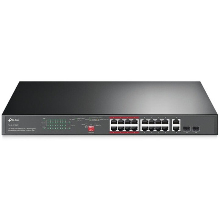 TP-Link TL-SL1218MP ver.2 16xFE 2xGb 2xSFP Unmanaged CCTV Switch 150W POE+, TL-SL1218MP