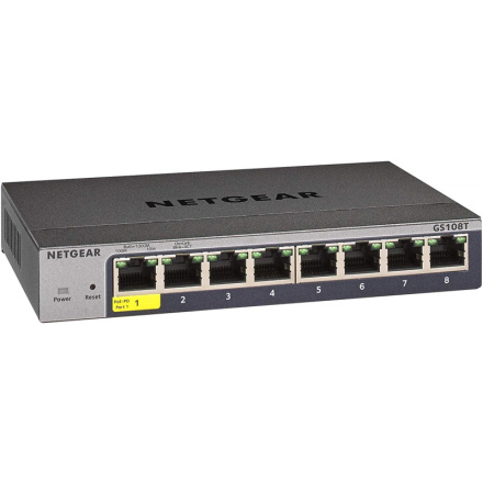 NETGEAR 8P GE SMART MANAGED PRO SWITCH, GS108T-300PES