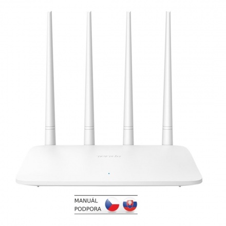 Tenda F6 WiFi N Router 802.11 b/g/n, 300 Mbps, Universal Repeater / WISP / AP, 4x 5 dBi antény, 75011835