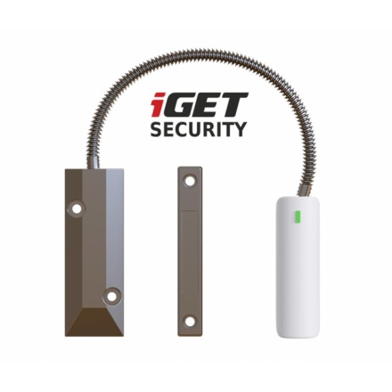 iGET SECURITY EP21 - senzor na železné dveře/okna/vrata pro alarm M5, výdrž baterie až 5 let, 75020621