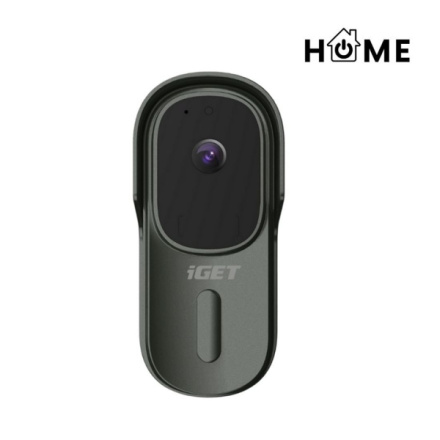 iGET HOME Doorbell DS1 Anthracite - WiFi bateriový videozvonek, FullHD, obousměrný zvuk, CZ aplikace, 75020802